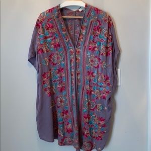 Umgee + Embroidery kimono top.